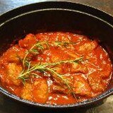 スペイン料理 ストウブで豚肉のトマト煮込み